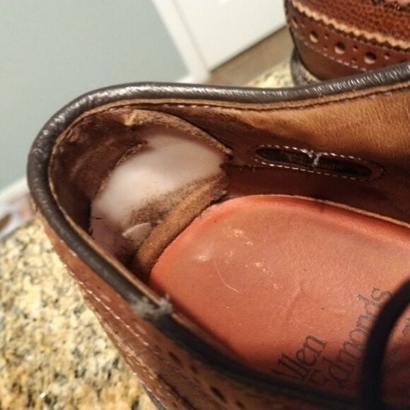 Allen Edmonds sz 10 D Regent Street men’s Oxfords Brown Wingtip Made in USA - Picture 10 of 13